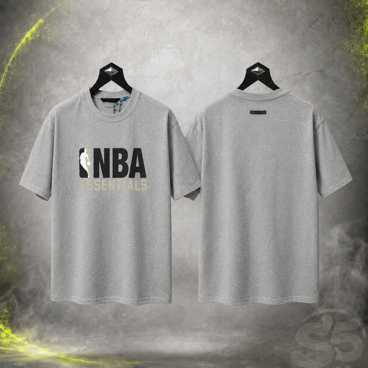 Playera Essentials NBA gris oscuro